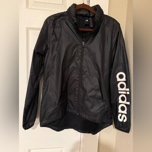 Women’s Adidas Black windbreaker. Size M